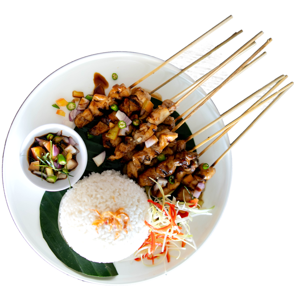 Chicken Satay (served with Rice)<br>鸡肉沙爹