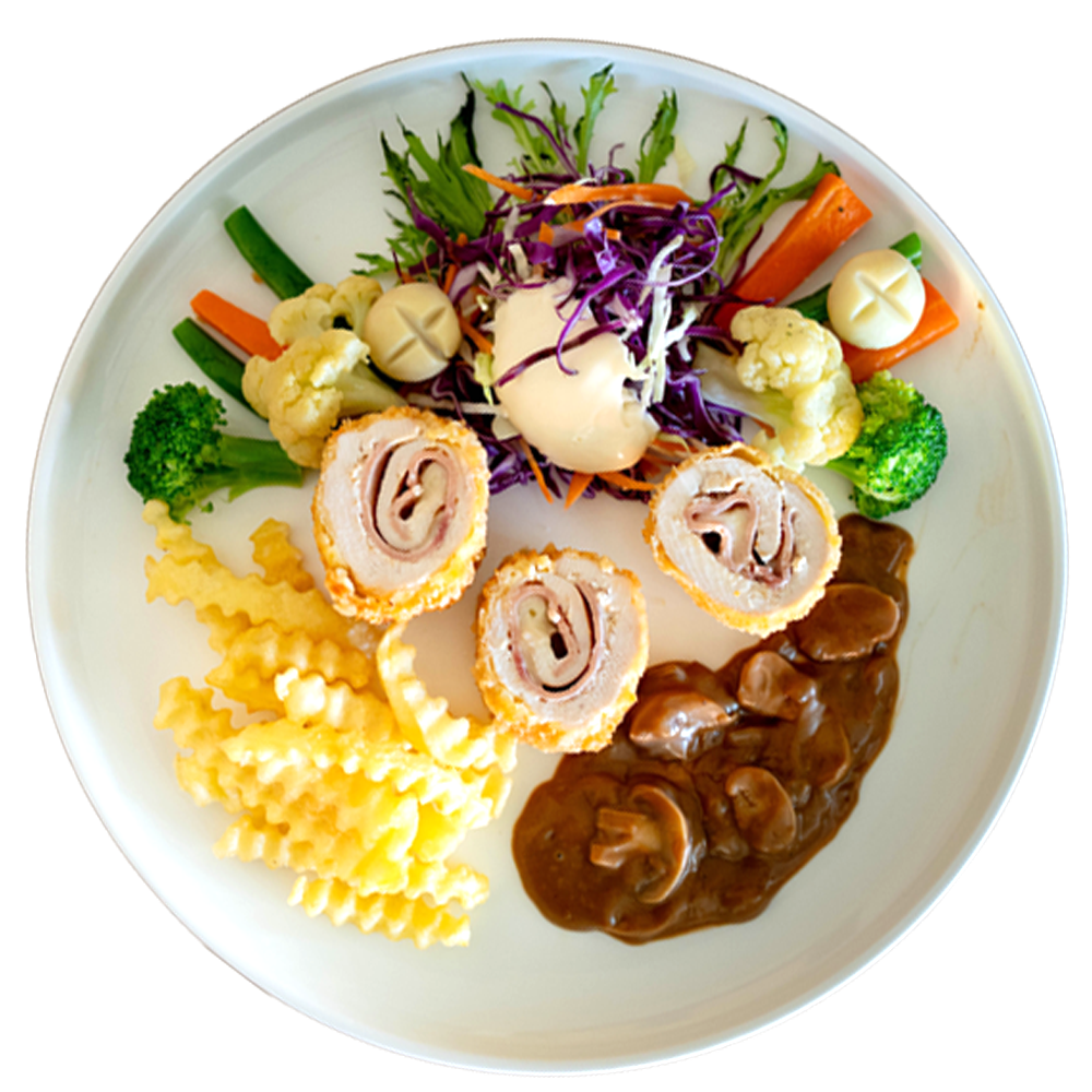 CHICKEN CORDON BLEU<br>蓝带鸡排