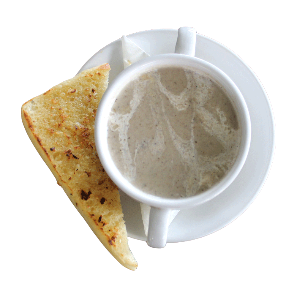 CREAMY MUSHROOM SOUP<br>奶油蘑菇汤