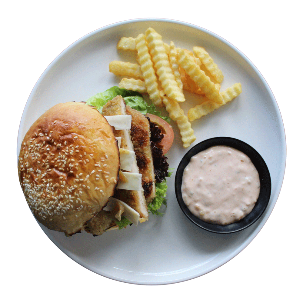 CRISPY CHICKEN BURGER<br>鸡肉汉堡